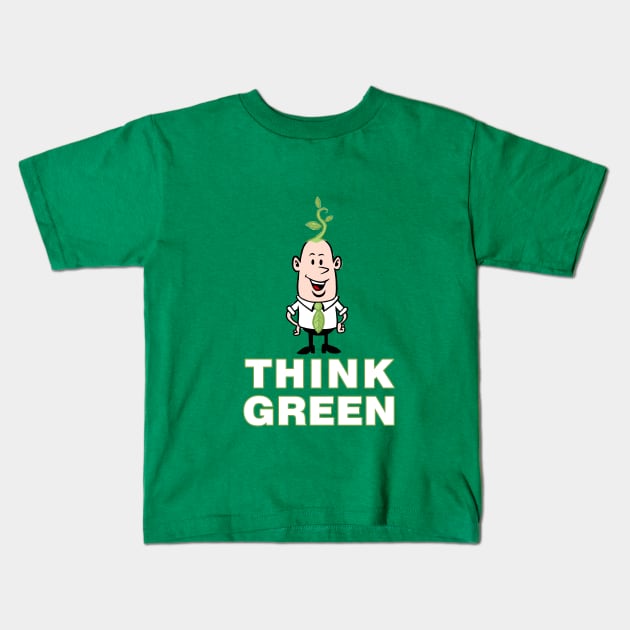 Think Green Kids T-Shirt by ticulin